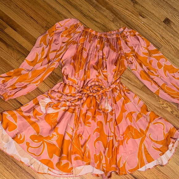 Dahlia Bianca Dresses & Skirts - Floral Pink and Orange Women's Dress